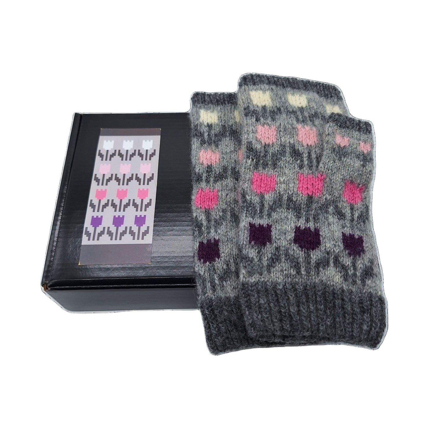 TULIP FIELDS Knitting Kit – Fingerless Gloves