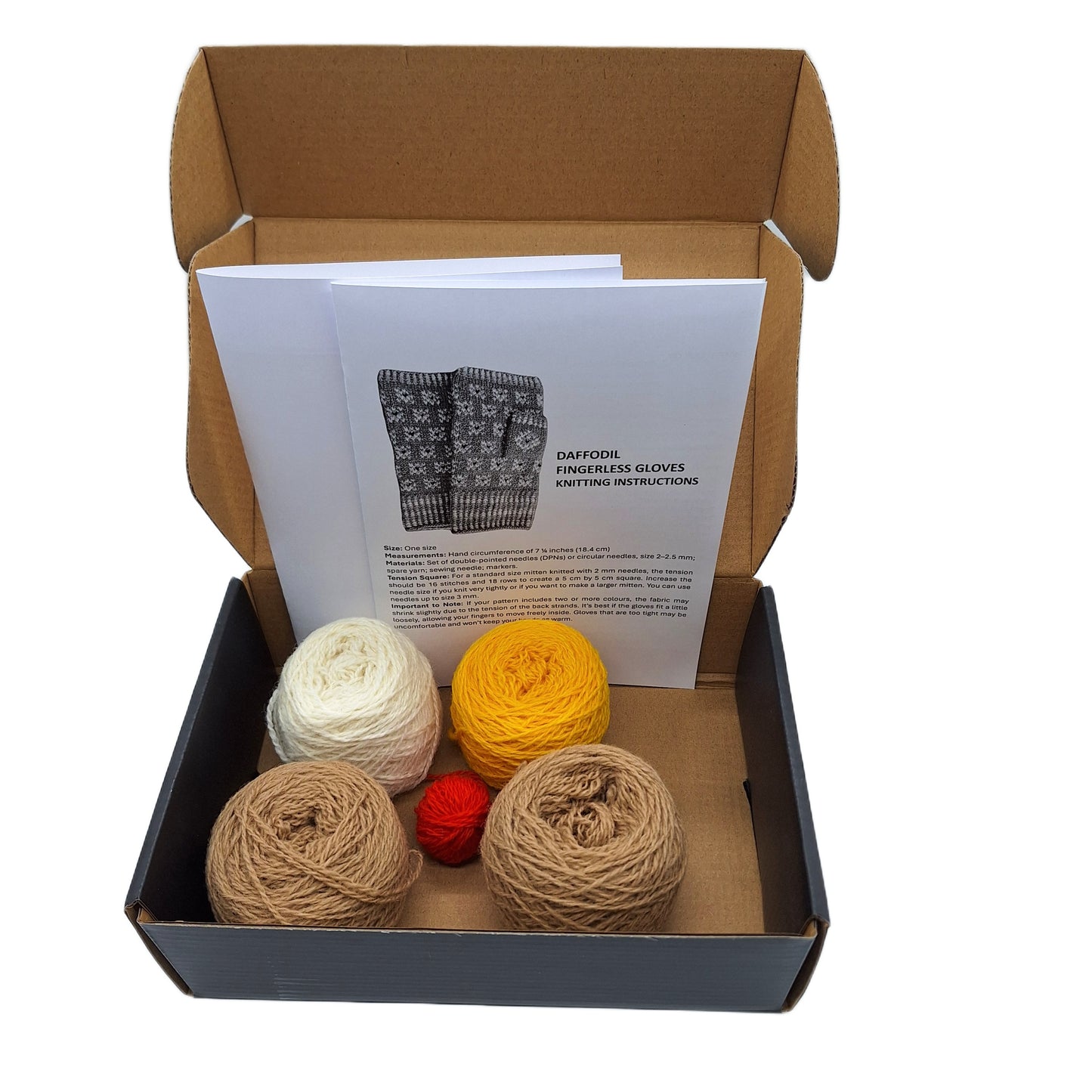 DAFFODILES Knitting Kit – Fingerless Gloves