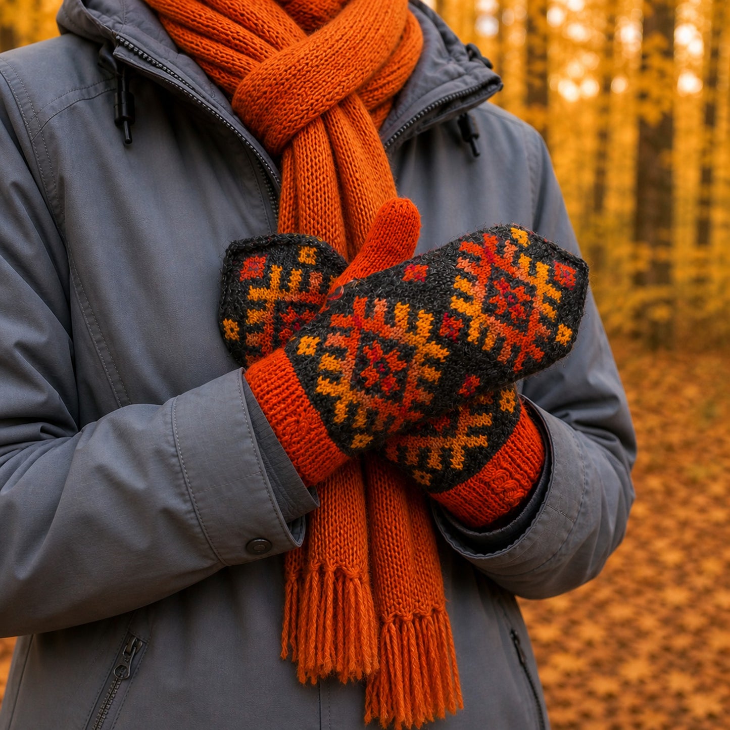 Little Oak Tree Mittens Knitting Kit