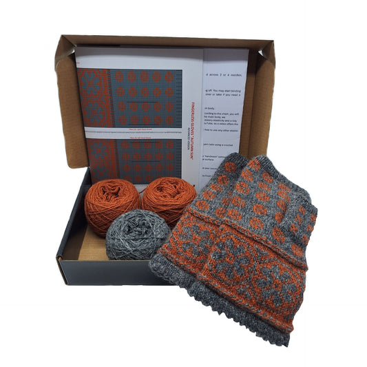 "AUTUMN SUN" FINGERLESS GLOVES  KNITTING KIT