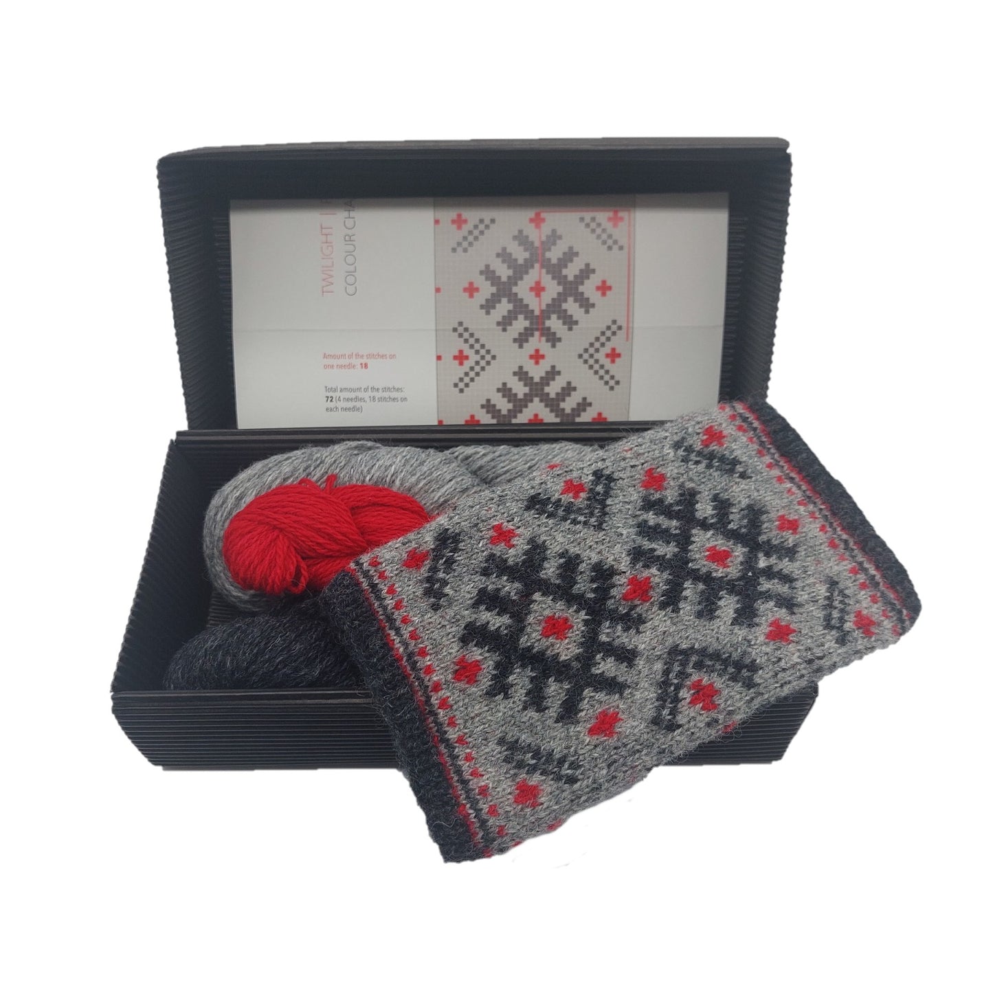 Fingerless mittens knitting kit "Twilight 5 "