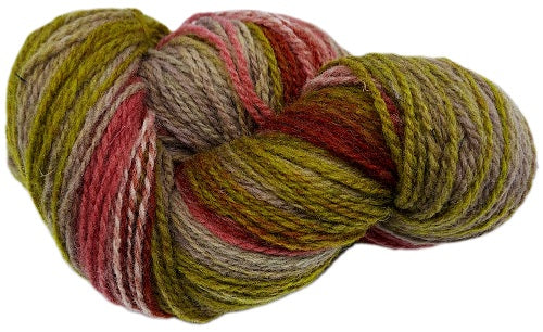 Colour "Moss green, cream, cherry"