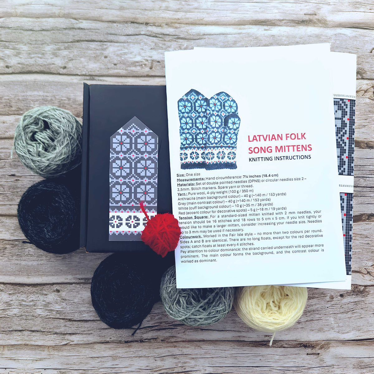 Knitting Kit – LATVIAN FOLK SONG mittens