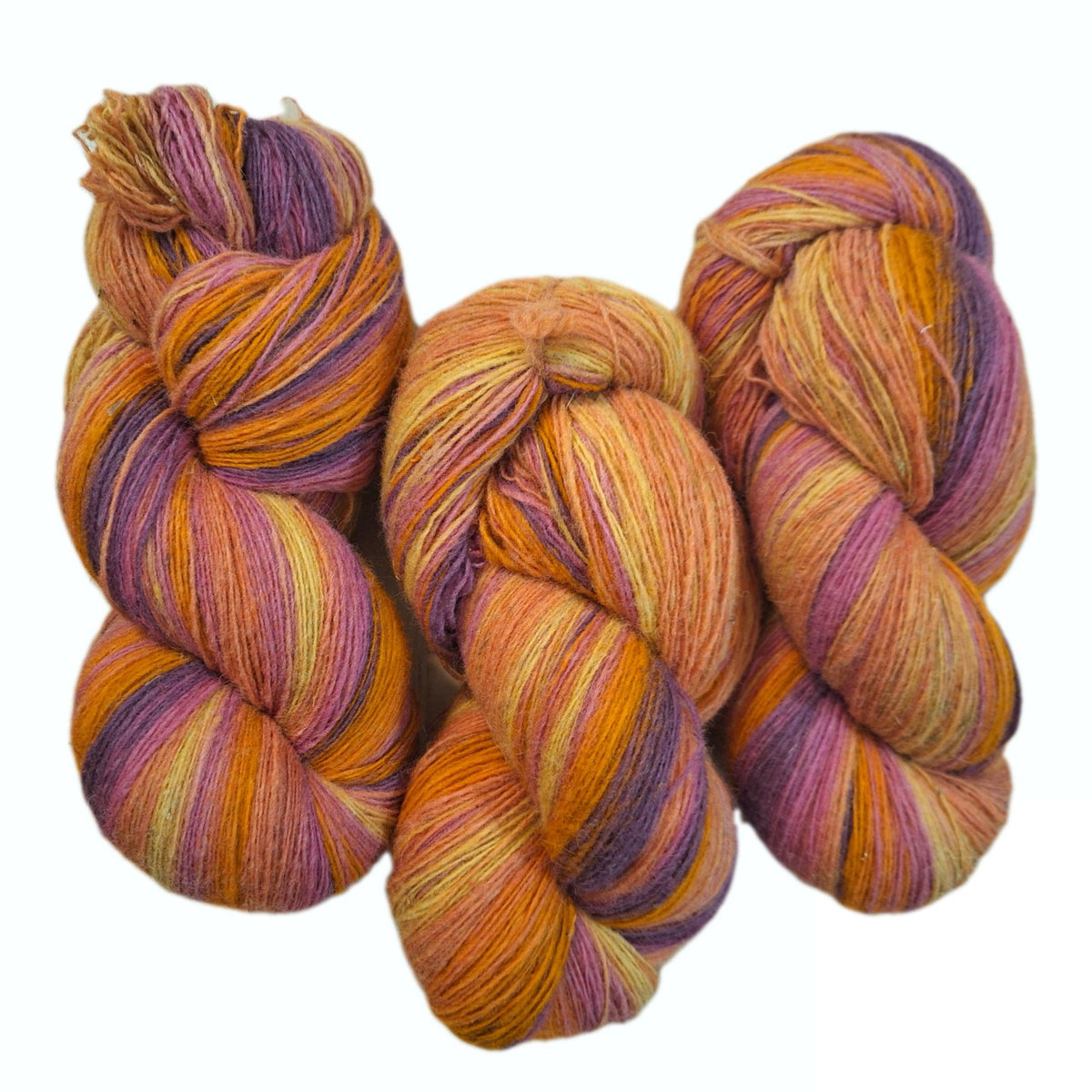 Colour: Golden Orange, Peach, Mustard Yellow, Mauve and Purple