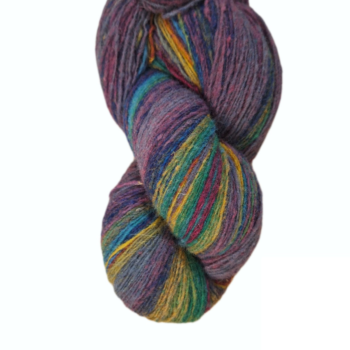 Colour: Purple, Green, Blue, Yellow and Burgundy/ One skein left