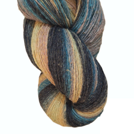 Colour: Charcoal Grey, Teal Blue, Beige and Mustard Yellow