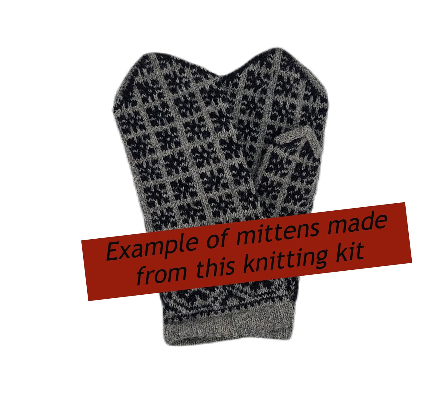 Knitting kit "Latvian Gray 6"