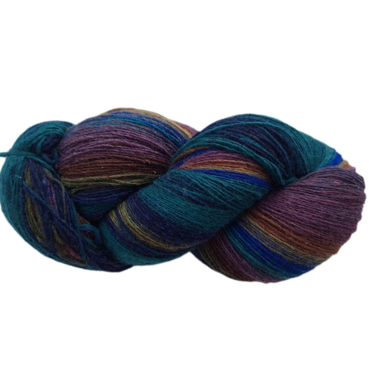 Colour PURPLE/ BLUE/ TURQUOISE/BROWN/MOSS GREEN (2 skeins available)