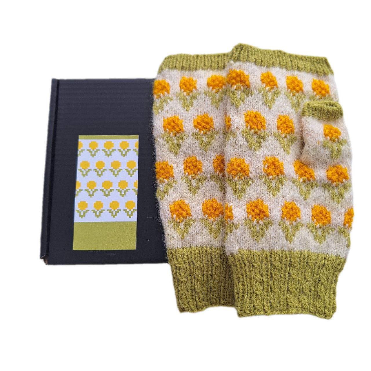 Knitting Kit – DANDELIONS Fingerless Gloves