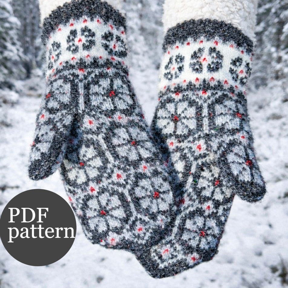 LATVIAN FOLK SONG MITTENS – Knitting Pattern