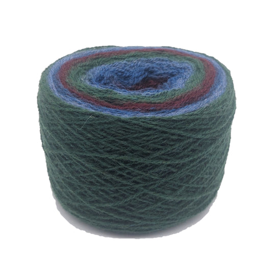 Aaade long 100% wool yarn Kosmos front