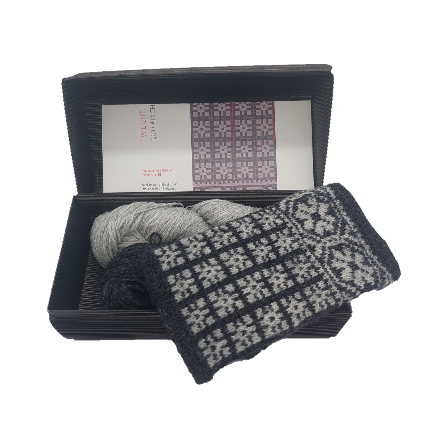 Fingerless mittens knitting kit "Twilight 8 "