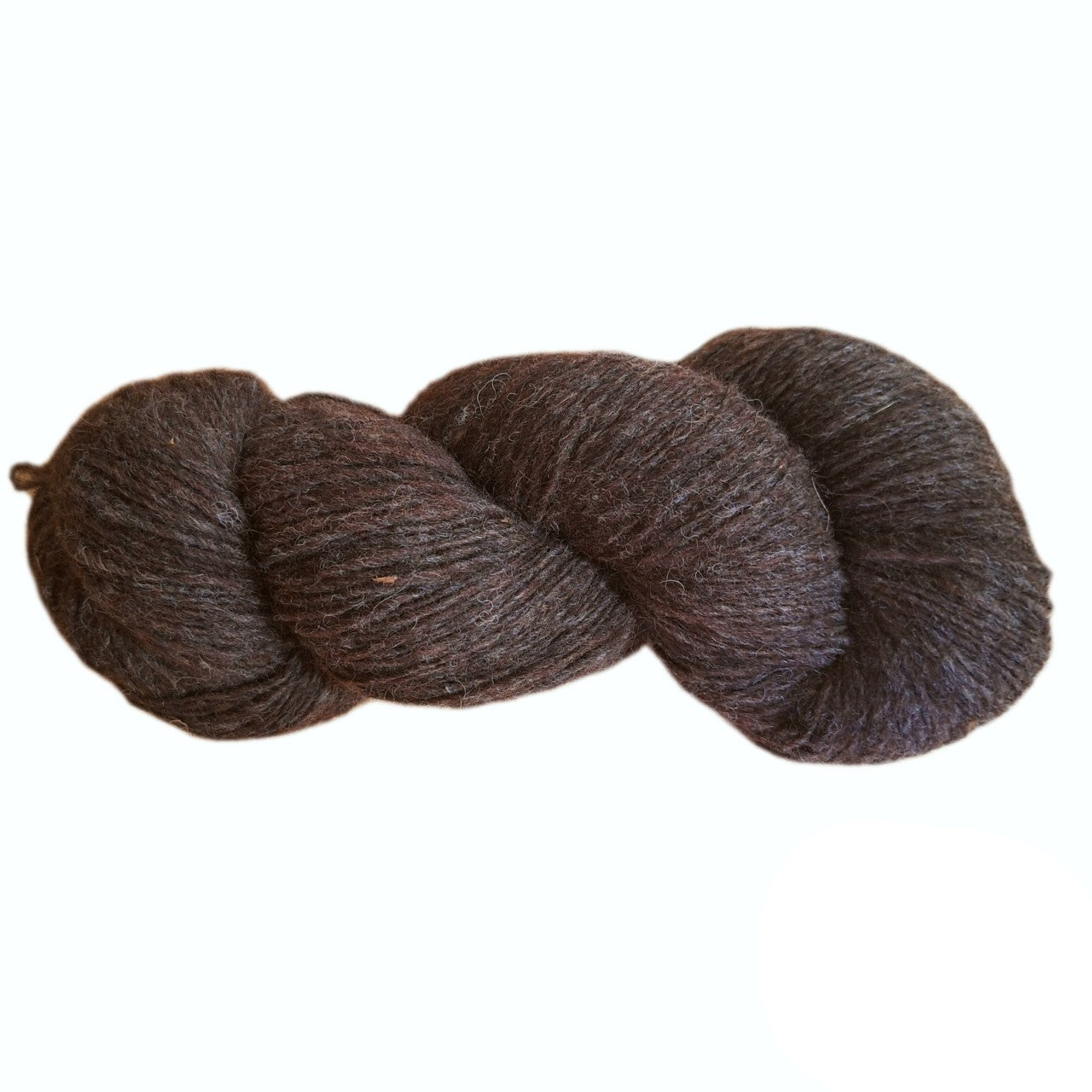NATURAL UNDYED DARK LAMBS WOOL - DARK BROWN