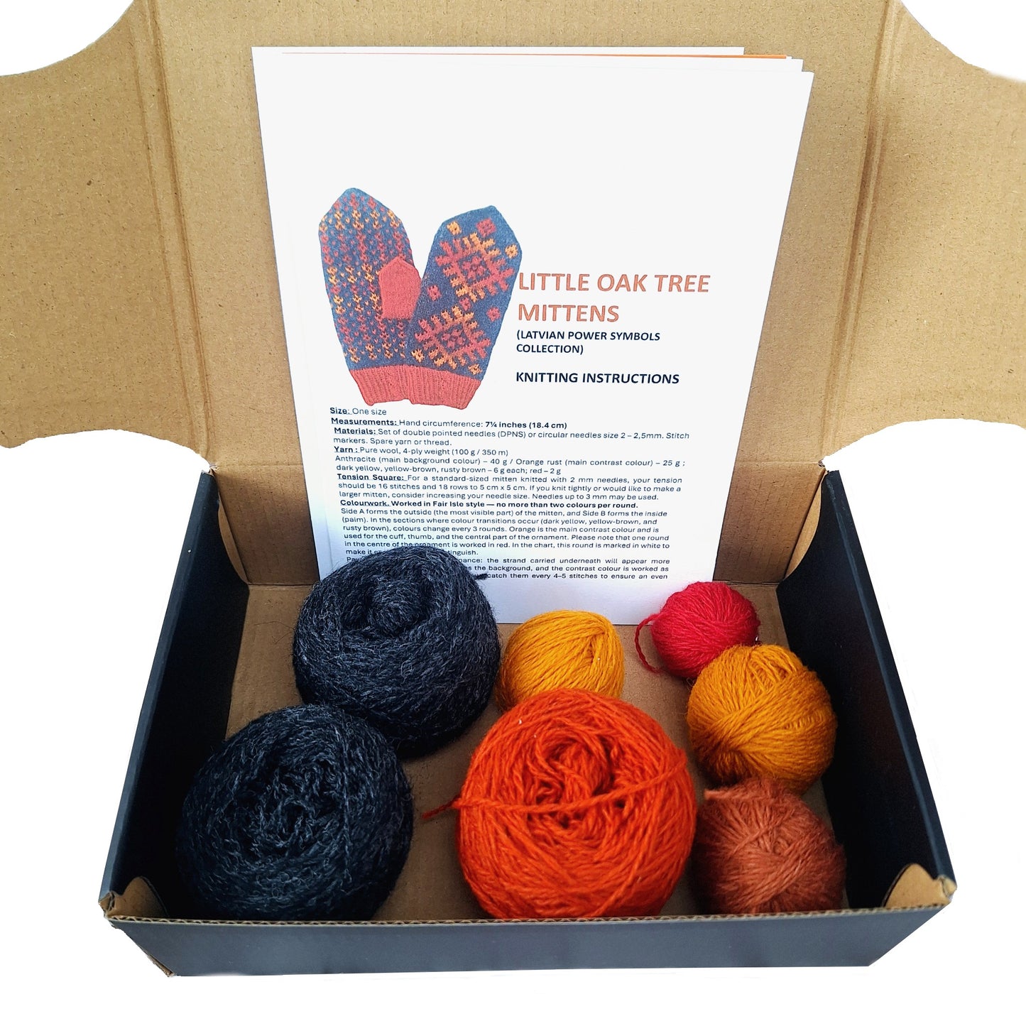 Little Oak Tree Mittens Knitting Kit