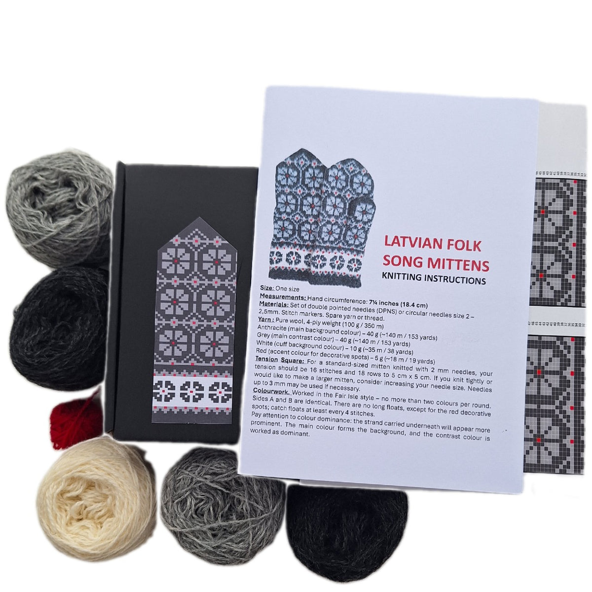 Knitting Kit – LATVIAN FOLK SONG mittens