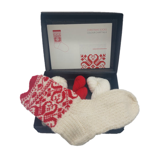 Christmas socks knitting kit Nr.4