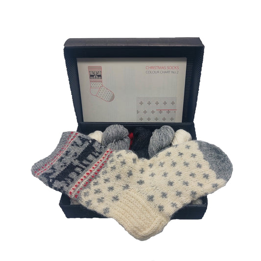 Christmas socks knitting kit Nr.2